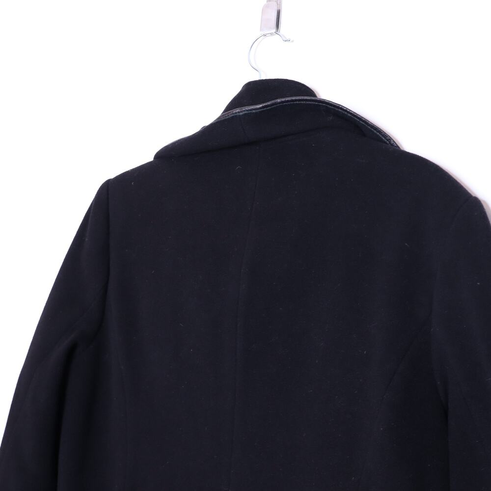7 For All Mankind Black Women's Wool Coat - Picture 7 of 11